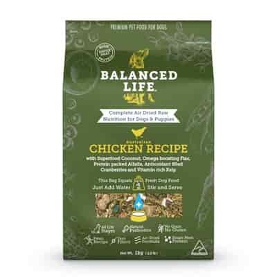 Balanced Life Air Dried Single Protein Dog Food - Chicken 200g