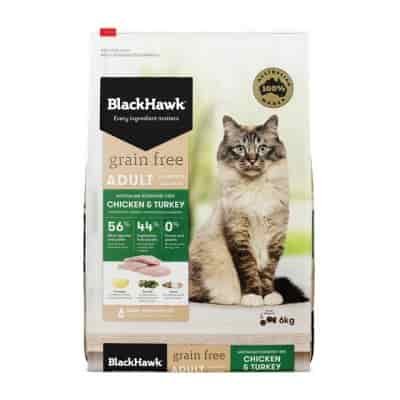 Black Hawk Cat Food Grain Free Chicken & Turkey 6kg