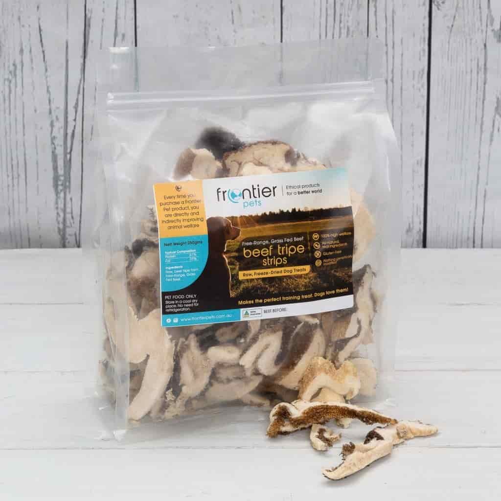 The best dog treats in America - with health benefits! 2 #1 Best Dog Treats in America: Frontier Pets Beef Tripe Strips