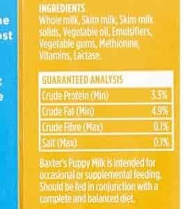 Puppy Milk: Warning & Advice 3 Baxters Puppy Milk Review