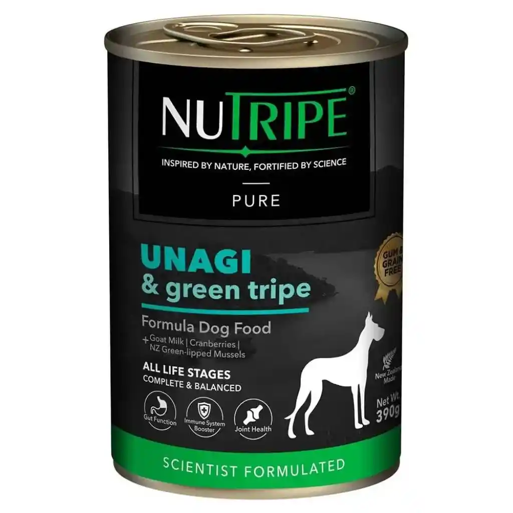 Nutripe Wet Dog Food Review - Unagi and Green Tripe